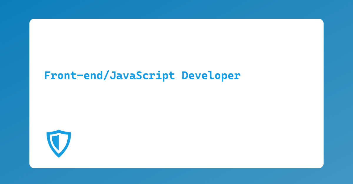 Front-end/JavaScript Developer | Toernooi.nl Producten